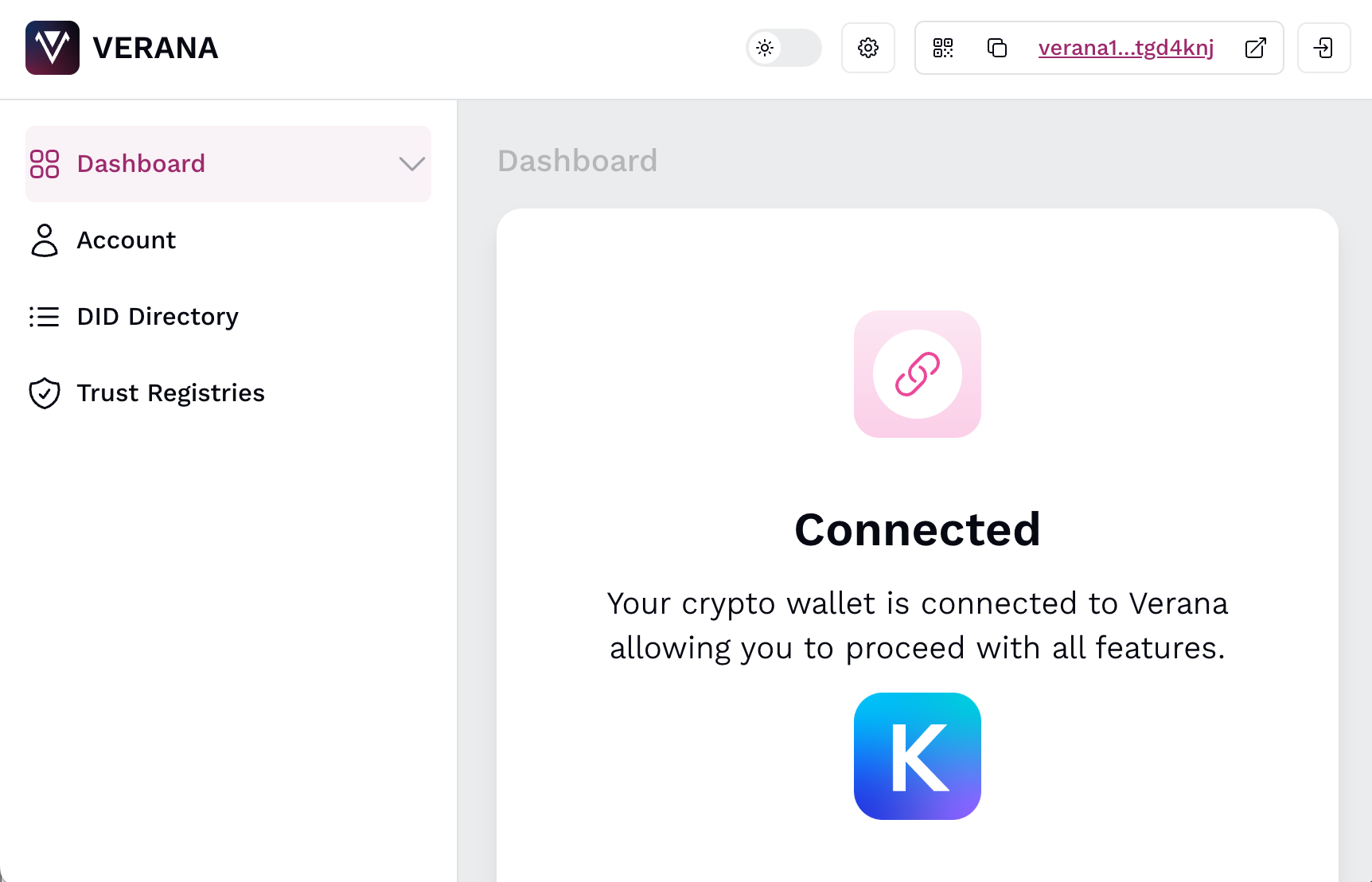 Modern web application dashboard interface, dark theme UI with purple accents, frontend development